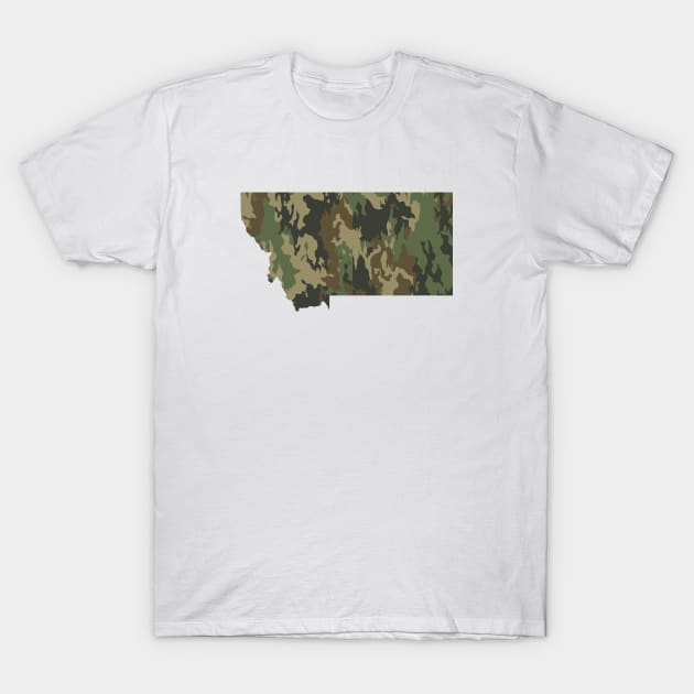 Montana Hunting T-Shirt by GreenGuyTeesStore